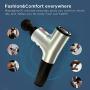 PERFORMANCE GURU Handheld Massage Gun Deep Tissue Massager for Muscle Pain Relief and Enhanced Recovery for Athletes(T-Silvery)