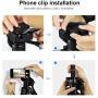 Camera Tripod Portable Aluminum Alloy Camera Tripod Monopod with 3-Way Swivel Pan Head and Carrying Bag for DSLR, DV Video Camcorder, Phone (BJ-368)
