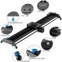 GVM Motorized Camera Slider Aluminum Alloy Slider Time Lapse Video Shot Camera Dolly Slider with Controller for DSLR Camera DV Video Camcorder Film Photography, Load up to 44 lbs