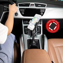 Car Cup Holder Phone Mount,Universal Cup Holder Car Mount Adjustable Automobile Phone Car Holder for iPhone 11 pro/Xs/Max/X/XR/8/7 6 Plus Samsung Galaxy S10+/S9/S8 Note 9 HTC Huawei [Upgraded]