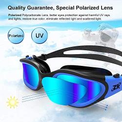 ZIONOR Swimming Goggles, G1 Polarized Swim Goggles UV Protection Watertight Anti-Fog Adjustable Strap Comfort fit for Unisex Adult Men and Women