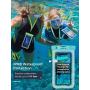 Mpow Universal Waterproof Case, 3 Pack Waterproof Phone Pouch Underwater IPX8 Dry Bag Compatible iPhone 11/11 Pro Max/Xs Max/XS/XR/X/8P, Galaxy S20/S10/S9, Google/HTC up to 6.8" (Pink Blue Black)