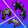 Whewer K21 4-Finger Linkage Gamepad Mobile Game Trigger Joystick Gamepad Helper Pubg Controller Mobile Phone Holder Peace Elite Fast Shooting Button