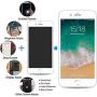 YPLANG for iPhone 8 Screen Replacement, LCD Display 3D Touch Screen Digitizer Full Assembly with Proximity Sensor, Ear Speaker and Front Camera (White)