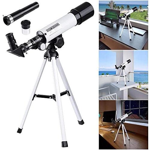 AW 50mm Kid Beginner Astronomical Refractor Telescope Refractive Spotting Scope Tripod Observation Astronomy Travel Camp