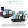 Multi Device Charging Station MSTJRY USB Charging Dock Switch Cell Phone 5 Port Charging Station Multiple Devices(Black, 5 Short Cables Included) Multi Device Charging Station MSTJRY USB Charging Dock Switch Cell Phone 5 Port Charging Station Multiple Devices(Black, 5 Short Cables Included)