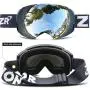ZIONOR X4 Ski Snowboard Snow Goggles Magnet Dual Layers Lens Spherical Design Anti-Fog UV Protection Anti-Slip Strap for Men Women