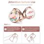 GVIEWIN Cell Phone Ring Holder Finger Kickstand, 180° Rotation Metal Flower Ring Grip for Magnetic Car Mount Compatible with All Smartphones Adhesive to All Phone Cases (Floral/Pink)