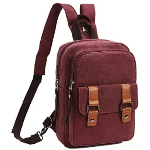 Arbag Small Cute Backpack Vintage Casual Canvas Shoulder Bag Daypack 8528bag,Winered Arbag Small Cute Backpack Vintage Casual Canvas Shoulder Bag Daypack 8528bag,Winered