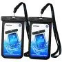 Mpow Universal Waterproof Case, IPX8 Waterproof Phone Pouch Dry Bag Compatible for iPhone 11/XS Max/XS/XR/X/8/8Plus/7/7Plus/6S/6 Galaxy S10/S9/S8 Note 10/9 Google Pixel HTC12 (Black+Black 2-Pack) Mpow Universal Waterproof Case, IPX8 Waterproof Phone Pouch Dry Bag Compatible for iPhone 11/XS Max/XS/XR/X/8/8Plus/7/7Plus/6S/6 Galaxy S10/S9/S8 Note 10/9 Google Pixel HTC12 (Black+Black 2-Pack)