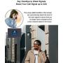 Cell Phone Signal Booster for Home and Office - AT&T, Verizon,T-Mobile - Triple Band 2/5/12/17 Cellular Repeater for US Carriers 2G 3G Call and 4G LTE Data Supports Multiple Devices Up to 5,000sq ft