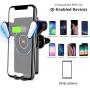 Wireless Car Charger Mount,Qi Automatic Clamping SAUDIO Dashboard Air Vent Gravity Sensor Phone Holder Compatible with iPhone X/Xs MAX/XS/XR/X/8/8+,Samsung S10/S10+/S9/S9+/S8/S8+