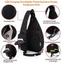 KAKA Sling Bag,Crossbody Backpack Shoulder Bag Travel With USB Charging Port