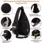 KAKA Sling Bag,Crossbody Backpack Shoulder Bag Travel With USB Charging Port KAKA Sling Bag,Crossbody Backpack Shoulder Bag Travel With USB Charging Port