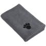 Bone Dry DII Microfiber Dog Bath Towel with Embroidered Paw Print