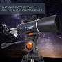 Celestron - AstroMaster 80AZS Refractor Telescope - Refractor Telescope for Beginners - Fully-Coated Glass Optics - Adjustable-Height Tripod - BONUS Astronomy Software Package