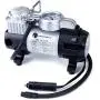 TIREWELL 12V Tire Inflator - Heavy Duty Direct Drive Metal Pump 150PSI, Portable Air Compressor with LED Light and Battery Clamp