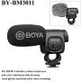 BOYA Compact Shotgun Condenser Microphone for DSLR Cameras, Camcorders, Audio Recorder