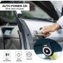 Bluetooth Car Speaker for Cell Phone, Aigital Wireless Speakerphone Motion AUTO Power ON Car Kit Receiver Sun Visor Music Player Adapter Built-in Microphone for Drive Talking - Black