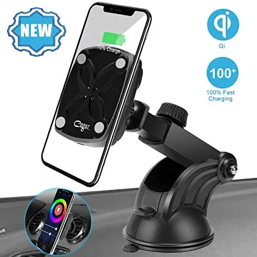 Cegar Magnetic Wireless Car Charger,10W/7.5W Car Charging Mount, QI Fast Charging Windshield Dashboard & Vent Car Phone Holder for Phone 11/11 Pro/11 Max/Xs/XS Max/8,Samsung Galaxy S10/S10 Plus/S9/ S9 Cegar Magnetic Wireless Car Charger,10W/7.5W Car Charging Mount, QI Fast Charging Windshield Dashboard & Vent Car Phone Holder for Phone 11/11 Pro/11 Max/Xs/XS Max/8,Samsung Galaxy S10/S10 Plus/S9/ S9