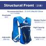 Azarxis Hydration Backpack Pack, 5.5L Running Vest for Women and Men - Fit for Marathon Trail Race