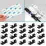 Funycell Cable Clips, 20 Pcs Self Adhesive Wire Holder for Organizing Cable Cords Home and Office, Black Funycell Cable Clips, 20 Pcs Self Adhesive Wire Holder for Organizing Cable Cords Home and Office, Black