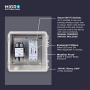 Migro Outdoor Smart Wi-Fi Outlet Box, Heavy Duty 50A Resistive 240VAC 40A 10HP Pool Heater, Wireless Pump Control, Timer Switch, Compatible with Smart Phone, Alexa, Google Home, IFTTT UL Listed
