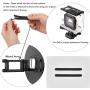 D&F 6 Waterproof Housing Case Dome Port for GoPro Hero(2018),Hero 7 Black,Hero 6,Hero 5 Black Floating Pole Hand Grip Underwater Photography