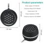 INTSUN Mini Portable Speaker, 3W Mobile Phone Speaker Line-in Speaker Built in 350mAh Lithium Battery with Clear Bass 3.5mm AUX Audio Interface, Plug and Play for iPhone, Smartphone, IPad, Computer
