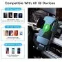 Wireless Car Charger, CTYBB Qi Auto-Clamping Air Vent Dashboard Car Phone Holder & QC3.0 Car Charger, 10W Compatible for Galaxy S10/S10+/S9,Charging for iPhone 11/11 Pro/11 Pro Max/XSMax/XS/XR/X/8P/8
