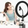 10" Selfie Ring Light LED Photography Light with Tripod Stand Cell Phone Holder for Live Stream/Makeup, Led Camera Ringlight for YouTube Video/Photography 10" Selfie Ring Light LED Photography Light with Tripod Stand Cell Phone Holder for Live Stream/Makeup, Led Camera Ringlight for YouTube Video/Photography