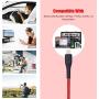 Lightning Cable 6ft, 3 Pack 6 feet iPhone Charger Cord, 6 Foot CyvenSmart Long Nylon Braided Charging Cord Compatible with iPhone 11 /Xs/XS Max/XR/X / 8/8 Plus / 7/7 Plus, and More