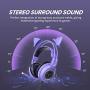 SOMIC G951S Purple Stereo Gaming Headset with Mic for PS4, Xbox One, PC, Phone, Detachable Cat Ear 3.5MM Noise Reduction Headphones Lightweight Computer Gaming Headphone Self-Adjusting Gamer Headsets