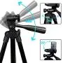 Phone Tripod, 51’’ Extendable Lightweight Aluminum Phone Tripod Stand with Cell Phone Mount Holder & Bluetooth Remote, Tripod for iPhone/Android/Smartphone & Camera (Black) Phone Tripod, 51’’ Extendable Lightweight Aluminum Phone Tripod Stand with Cell Phone Mount Holder & Bluetooth Remote, Tripod for iPhone/Android/Smartphone & Camera (Black)