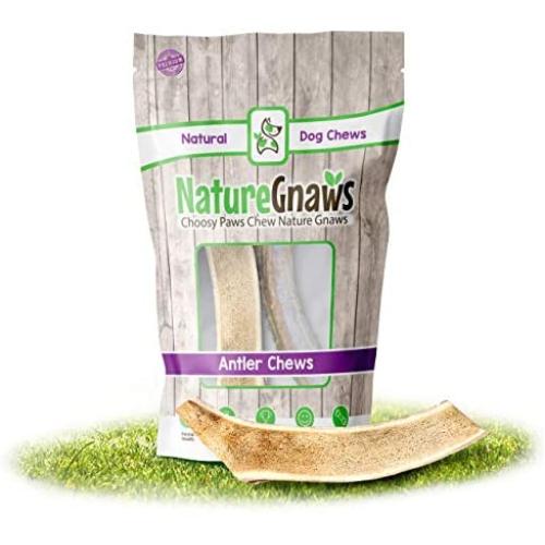Nature Gnaws Deer Antlers for Small Dogs - Premium Natural USA Antler - Long Lasting Dog Chews for Aggressive Chewers - Mix of Split and Whole - 4-7 Inch