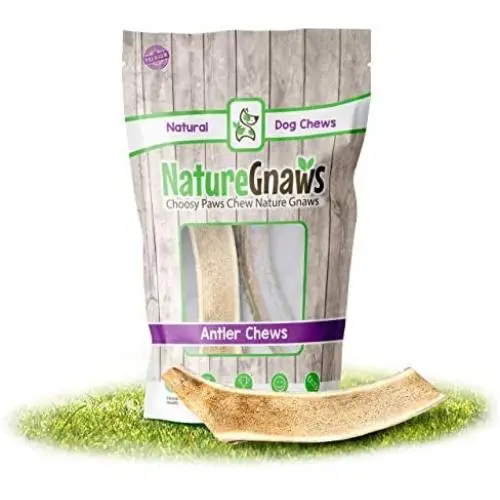 Nature Gnaws Deer Antlers for Small Dogs - Premium Natural USA Antler - Long Lasting Dog Chews for Aggressive Chewers - Mix of Split and Whole - 4-7 Inch Nature Gnaws Deer Antlers for Small Dogs - Premium Natural USA Antler - Long Lasting Dog Chews for Aggressive Chewers - Mix of Split and Whole - 4-7 Inch