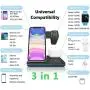 Wireless Charger,ZHIKE 3 in 1 Qi-Certified 15W Fast Charging Station for Apple iWatch Series 5/4/3/2/1,AirPods,Wireless Charging Stand for iPhone 11 Series/XS MAX/XR/XS/X/8/8 Plus/Samsung(With a plug) Wireless Charger,ZHIKE 3 in 1 Qi-Certified 15W Fast Charging Station for Apple iWatch Series 5/4/3/2/1,AirPods,Wireless Charging Stand for iPhone 11 Series/XS MAX/XR/XS/X/8/8 Plus/Samsung(With a plug)