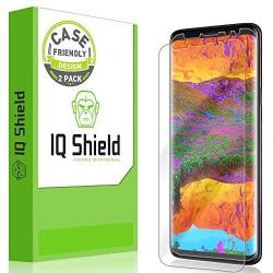 IQ Shield Screen Protector Compatible with Galaxy S9 Plus (2-Pack)(Case Friendly) Anti-Bubble Clear Film