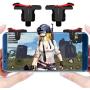 HOJI Slope Shape Pubg Triggers Cum Gamepad Joystick Compatible with All Smartphones - (Dark Red), Compatible for All Smartphones (1 Pairs Set)