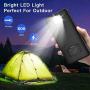 Solar Charger 10000mah Power Bank Solar Portable Charger Qi Wireless Charger for Outdoors, 2 Inputs 2 USB Outputs,External Battery Pack with LED Flashlight Compatible Most Smartphones,Tablets and More