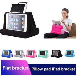 Pillow Tablet Stand for Ipad Stand Mult-Angle Tablet,with Phone Holder Lap Stand Mobile Phone Holder (Black)