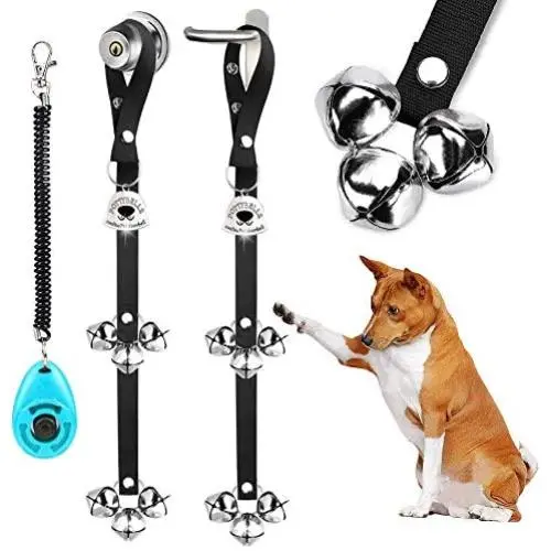 COOYOO 2 Pack Dog Doorbells, Dog Door Bells for Potty Training, Potty Bells for Dogs, 3 Adjustable Lengths Puppy Bells for Training COOYOO 2 Pack Dog Doorbells, Dog Door Bells for Potty Training, Potty Bells for Dogs, 3 Adjustable Lengths Puppy Bells for Training