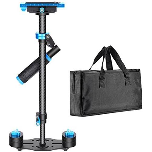 Neewer Carbon Fiber 24"/60cm Handheld Stabilizer with Quick Release Plate 1/4" and 3/8" Screw for DSLR and Video Cameras up to 6.6lbs/3kg