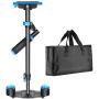 Neewer Carbon Fiber 24"/60cm Handheld Stabilizer with Quick Release Plate 1/4" and 3/8" Screw for DSLR and Video Cameras up to 6.6lbs/3kg