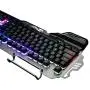 ZeeDix PK-900 Colorful Backlight Gaming Keyboard 104 Keys Waterproof ABS Metal Keyboard for Gamer