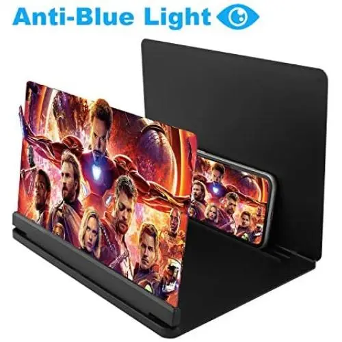 3D Screen Magnifier for Cell Phone, DNSWEZ 12 Phone Screen Enlarger Anti-Blue Light HD Foldable Phone Stand with Universal Screen Amplifier for iPhone Android Smartphone 3D Screen Magnifier for Cell Phone, DNSWEZ 12 Phone Screen Enlarger Anti-Blue Light HD Foldable Phone Stand with Universal Screen Amplifier for iPhone Android Smartphone