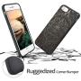 YFWOOD Compatible for iPhone 7 Wood Case, for iPhone 8 Case with Real Wood Engraving Totem Pattern Hybrid Rubber Slim Shock Absorption Heavy Duty Protective Bumper Case for iPhone 7/8/ iPhone SE 2020