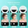 Selfie Ring Light Led Circle Portable Clip-on Selfie Fill Light with USB Rechargeable for Phone Camera Photography Video White Selfie Ring Light Led Circle Portable Clip-on Selfie Fill Light with USB Rechargeable for Phone Camera Photography Video White