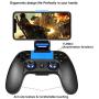 Mobile Wireless Game Controller, PowerLead Gamepad Compatibility for iOS Android iPhone iPad System with Retractable Bracket Support 6-inch Mobile Phone