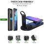LUKKAHH Wireless Charger, 4 in 1 Wireless Charging Station for Apple Watch and Airpods Pro, Charger Stand for Multiple Devices, Qi Fast Wireless Charging Dock for iPhone 11/11 Pro Max/X/XS/XS/8/8 Plus